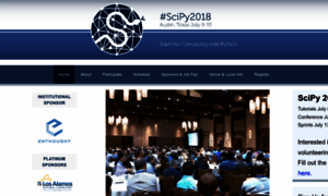 Scipy2018.scipy.org thumbnail
