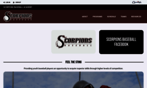 Scorpionsbaseballacademy.com thumbnail