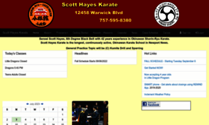 Scotthayeskarate.com thumbnail