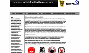 Scottishfootballteams.com thumbnail