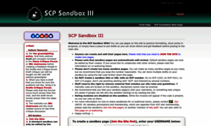 Scp-sandbox-3.wdfiles.com thumbnail