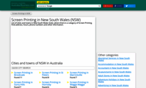 Screen-printing-nsw.australia2business.com thumbnail