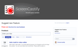 Screencastify.uservoice.com thumbnail