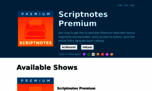 Scriptnotes.net thumbnail