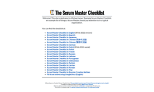 Scrummasterchecklist.org thumbnail