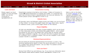Sdca-cricket.co.uk thumbnail