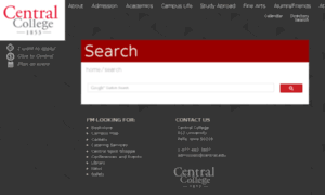 Search.central.edu thumbnail