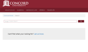 Search.concord.edu thumbnail