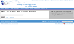 Search.financial-ombudsman.org.uk thumbnail