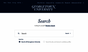 Search.georgetown.edu thumbnail