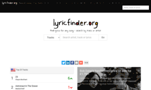 Search.lyricfinder.org thumbnail