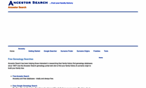 Searchforancestors.com thumbnail