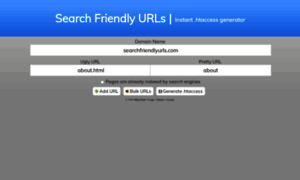 Searchfriendlyurls.com thumbnail