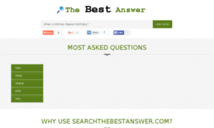 Searchthebestanswer.com thumbnail