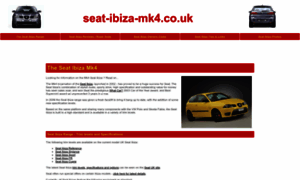 Seat-ibiza-mk4.co.uk thumbnail