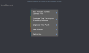 Secretdate.org thumbnail
