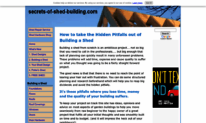 Secrets-of-shed-building.com thumbnail