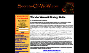 Secrets-of-wow.com thumbnail