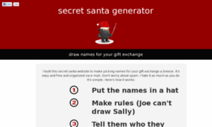 Secretsantagenerator.net thumbnail