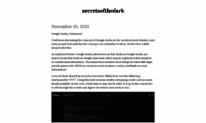 Secretsofthedark.writeas.com thumbnail