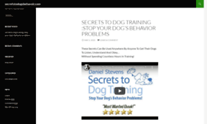 Secretstodogsbehavior.com thumbnail