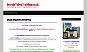 Secretstodogtraining.co.uk thumbnail