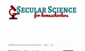 Secularscienceforhomeschoolers.com thumbnail