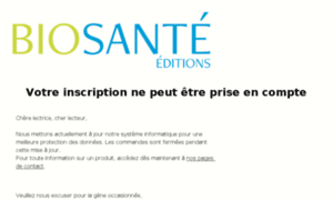 Secure.biosante-editions.fr thumbnail