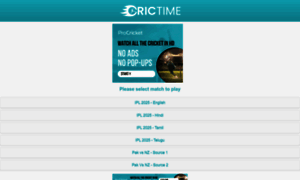 Watch crictime discount