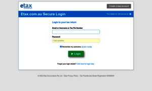 Secure.etax.com.au thumbnail