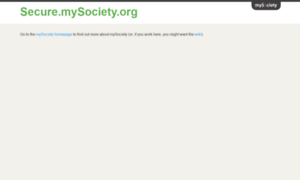 Secure.mysociety.org thumbnail