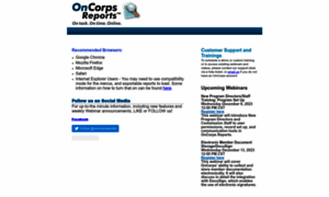 Secure.oncorpsreports.com thumbnail