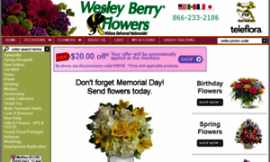 Secure.wesleyberryflowers.com thumbnail