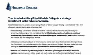 Secured.hillsdale.edu thumbnail