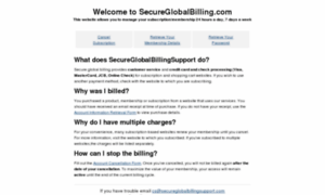 Secureglobalbilling.com thumbnail