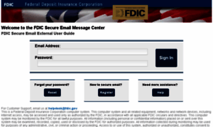 Securemail.fdic.gov thumbnail