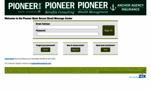 Securemail.pioneerbanking.com thumbnail