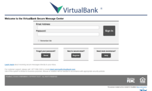 Securemail.virtualbank.com thumbnail