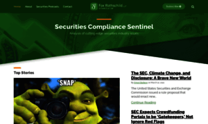 Securitiescompliancesentinel.foxrothschild.com thumbnail