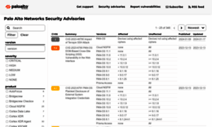 Securityadvisories.paloaltonetworks.com thumbnail