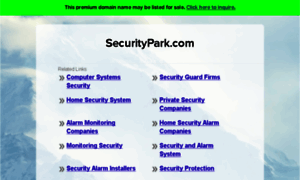 Securitypark.com thumbnail