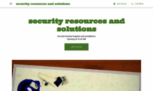 Securityresourcesandsolutions.business.site thumbnail