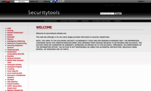 Securitytools.wikidot.com thumbnail