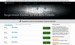 Segerstromcenterforthearts.ticketoffices.com thumbnail