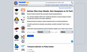 Sehirlerarasi-mesafe-hesaplama.hesabet.com thumbnail