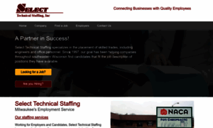 Selecttechnicalstaffing.com thumbnail