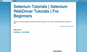 Selenium-tutorial.blogspot.com thumbnail