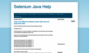 Seleniumjavahelp.blogspot.com thumbnail