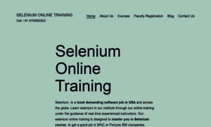 Seleniumonlinetraining.in thumbnail