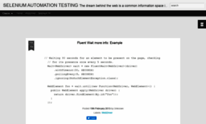 Seleniumtestautomationtipsandtricks.blogspot.com thumbnail
